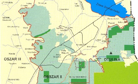 Zasięg terytorialny Nadleśnictwa Browsk.