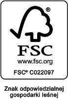 Nadleśnictwo Strzelce Krajeńskie prowadzi prawidłową gospodarkę leśną przestrzega               
i popiera zasady i kryteria FSC. Drewno pozyskane w lasach zarządzanych przez Nadleśnictwo Strzelce Krajeńskie posiada Certyfikat: SGS-FM/COC-000243 ważny jest do 15 kwietnia 2024 roku.