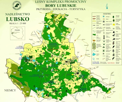 Mapa poglądowa ochrony przyrody.